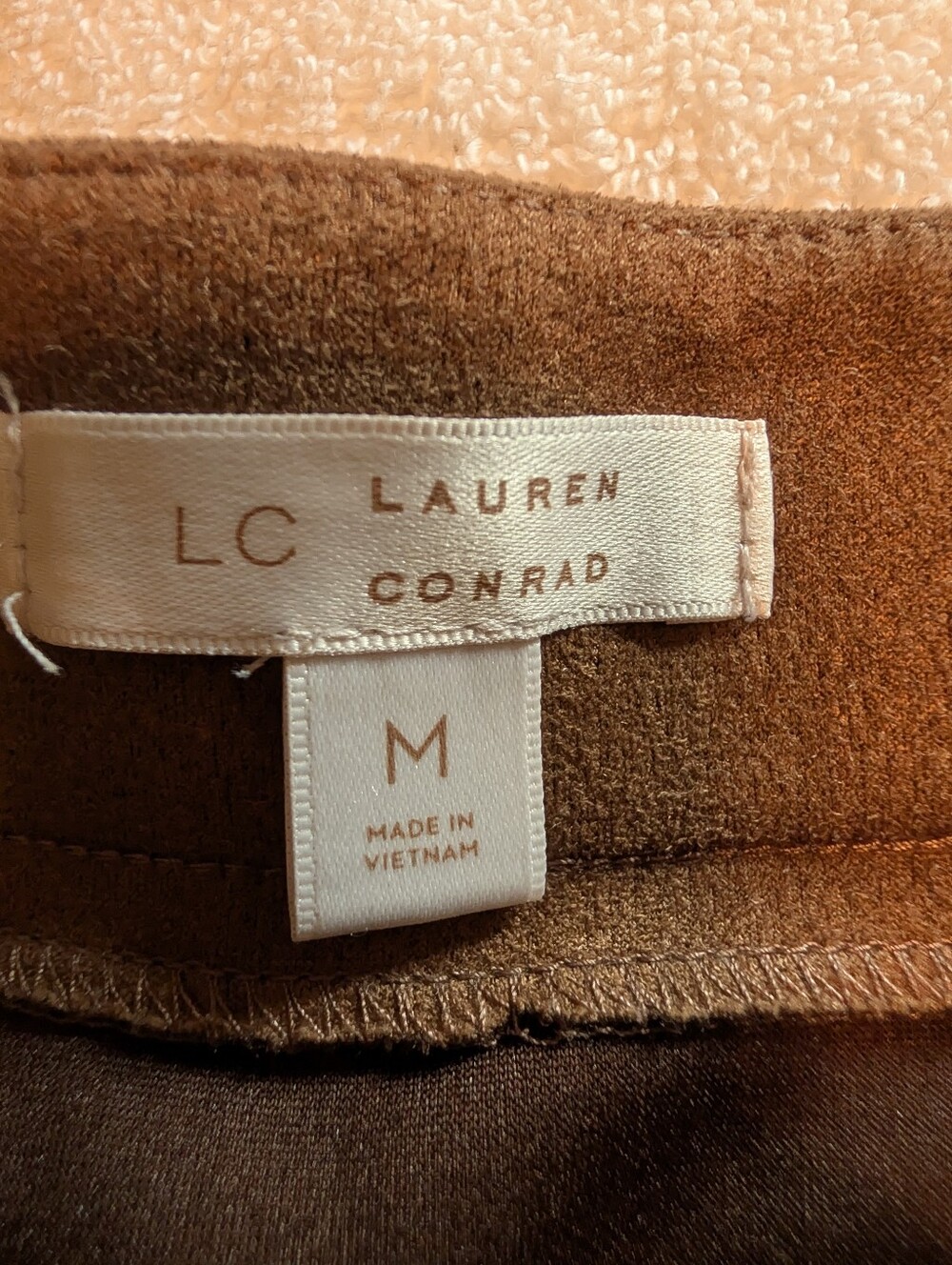 LC Lauren Conrad Faux Suede Mini Skirt - Waukesha Brown - Picture 3 of 11